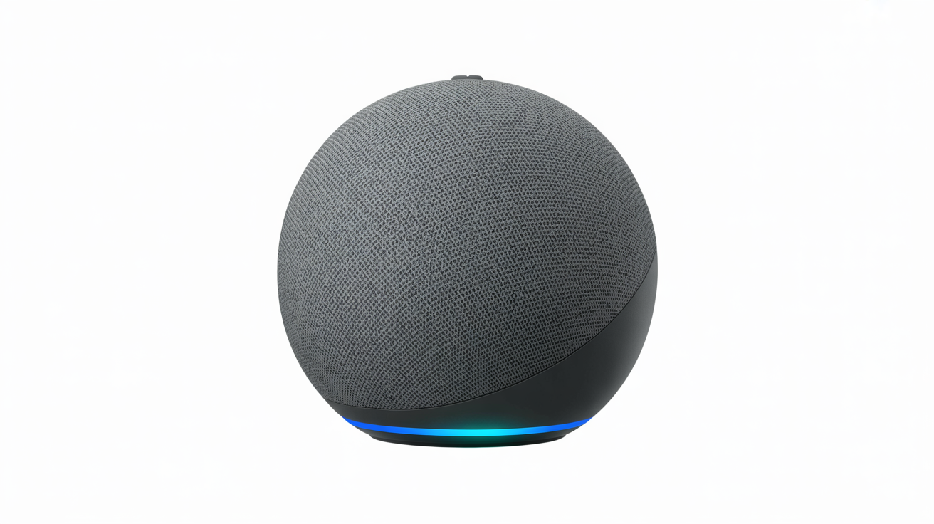 Amazon Echo Dot 5th generation smart speaker in charcoal