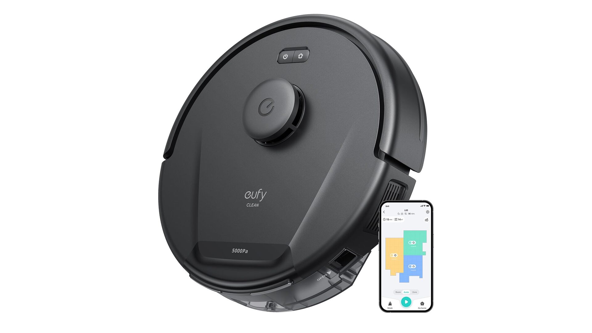Eufy L60 robot vacuum with iPath laser navigation and app control