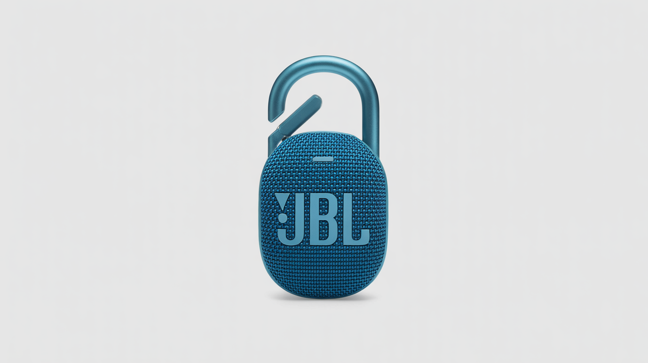 JBL Clip 4 portable Bluetooth speaker with integrated carabiner