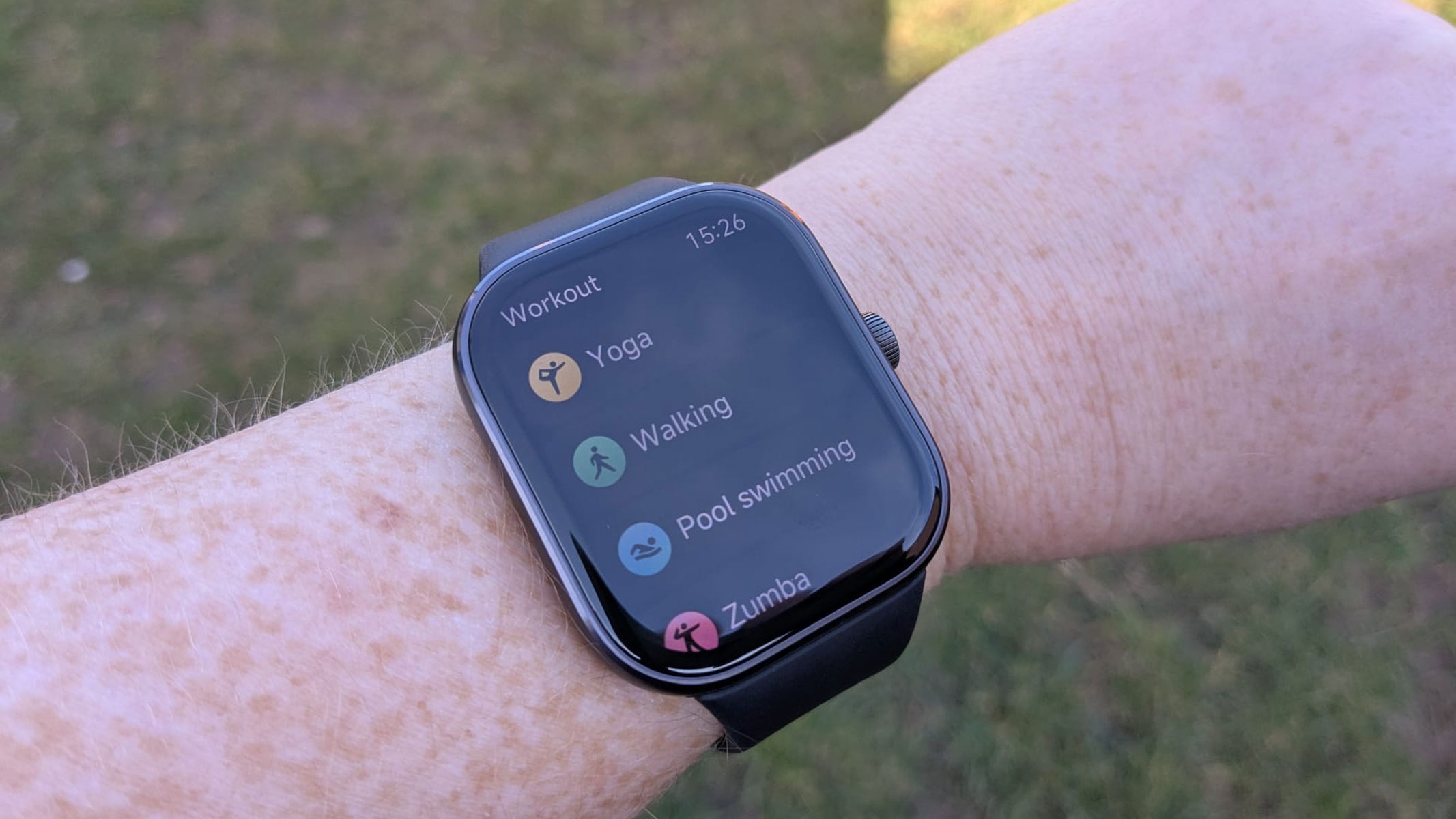 Collection of budget smartwatches under $100 showing fitness tracking features