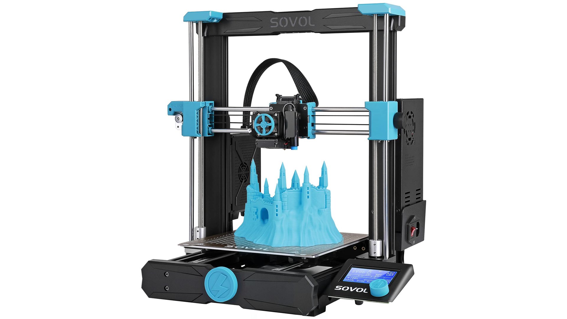 Sovol SV06 3D printer with direct drive extruder and auto bed leveling