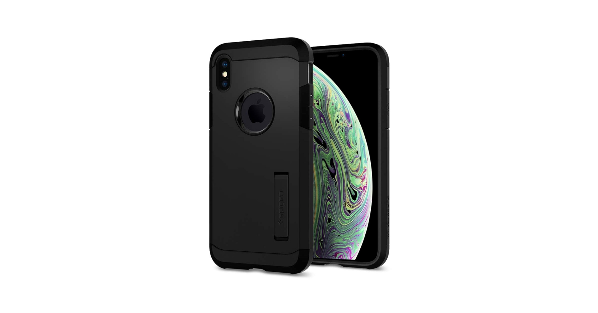 Spigen Tough Armor case with air cushion technology and kickstand for drop protection